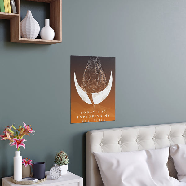 "TODAY I AM EXPLORING MY SEXUALITY" DEMAYA'S JUNGLE SILK FINISH POSTER