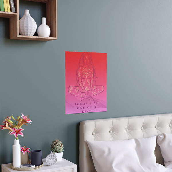 "TODAY I AM ONE OF A KIND" DEMAYA'S JUNGLE SILK FINISH POSTER