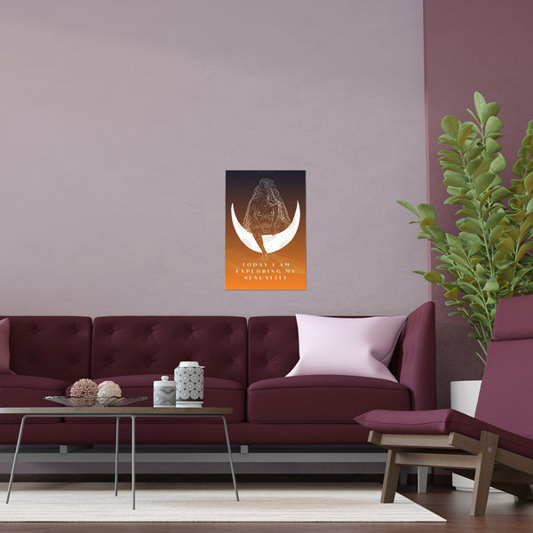 "TODAY I AM EXPLORING MY SEXUALITY" DEMAYA'S JUNGLE SILK FINISH POSTER