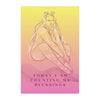 "TODAY I AM COUNTING MY BLESSINGS" DEMAYA'S JUNGLE SILK FINISH POSTER