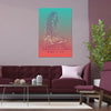 "TODAY I AM GRATEFUL FOR WHO I AM" DEMAYA'S JUNGLE SILK FINISH POSTER