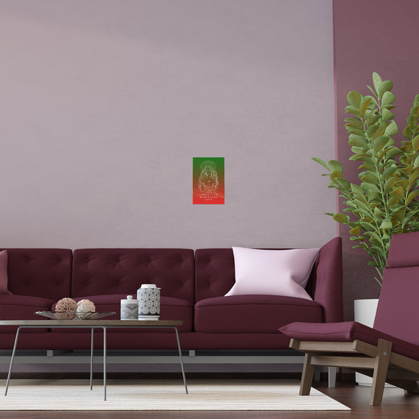"TODAY I AM RADIATING LOVE" DEMAYA'S JUNGLE SILK FINISH POSTER
