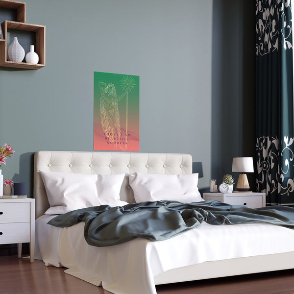 "TODAY I AM BEAUTIFUL GODDESS" DEMAYA'S JUNGLE SILK FINISH POSTER