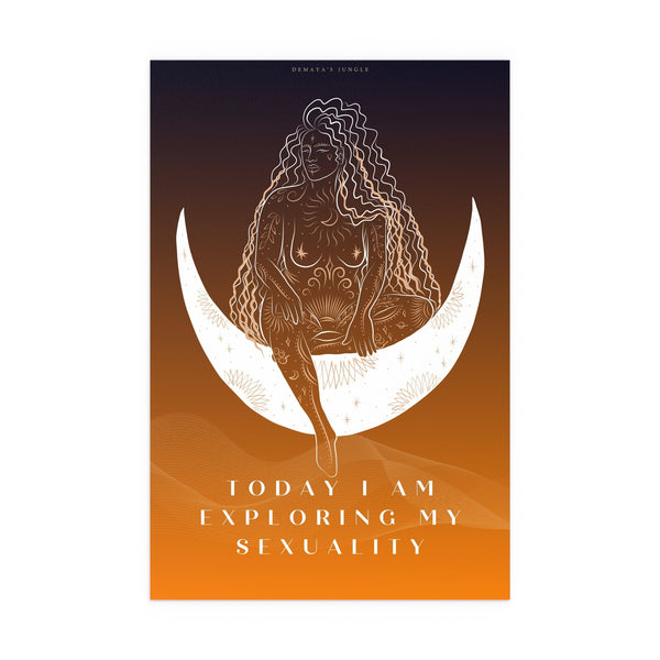 "TODAY I AM EXPLORING MY SEXUALITY" DEMAYA'S JUNGLE SILK FINISH POSTER