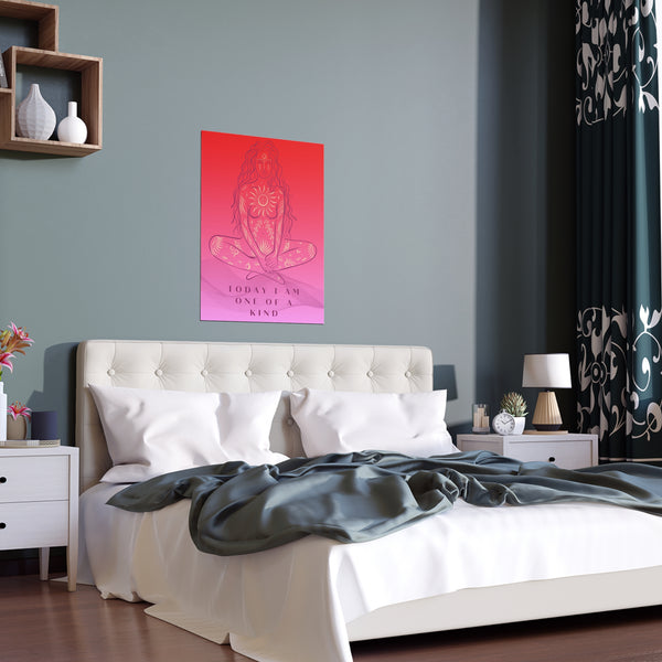 "TODAY I AM ONE OF A KIND" DEMAYA'S JUNGLE SILK FINISH POSTER