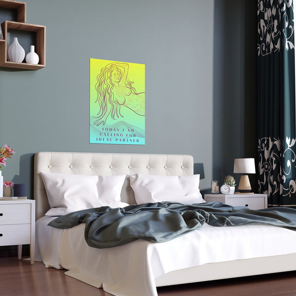 "TODAY I AM CALLING FOR IDEAL" PARTNER DEMAYA'S JUNGLE SILK FINISH POSTER