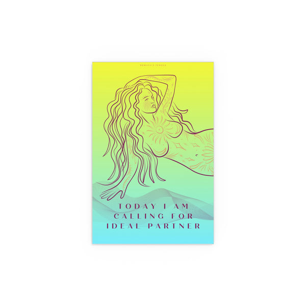 "TODAY I AM CALLING FOR IDEAL" PARTNER DEMAYA'S JUNGLE SILK FINISH POSTER