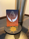 HALF MOON SHAPED WOODEN CARD HOLDER