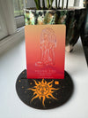 HALF MOON SHAPED WOODEN CARD HOLDER