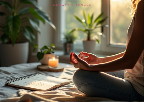 Mindful affirmations for stress relief and relaxation | Demaya’s Jungle & Today I Am Cards