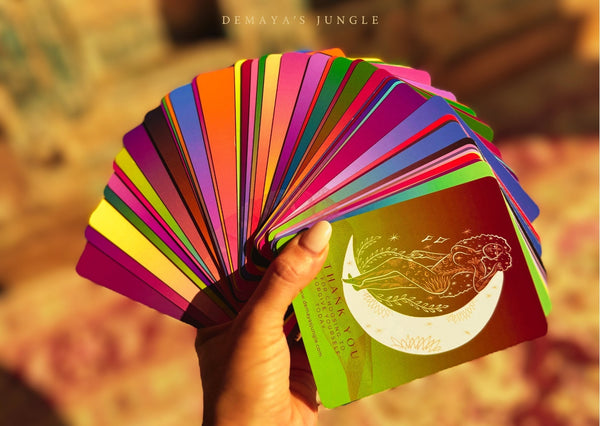 3-IN-ONE: AFFIRMATIONS, MANTRAS & ACTIONS FOR PERSONAL GROWTH | Demaya’s Jungle & Today I Am Cards