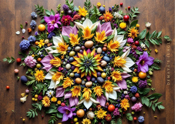 Nature mandalas: A unique approach to mindfulness | Demaya’s Jungle & Today I Am Cards
