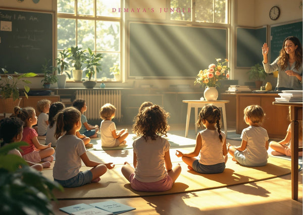 How would our lives be different if meditation was taught in schools 40 years ago? | Demaya’s Jungle & Today I Am Cards