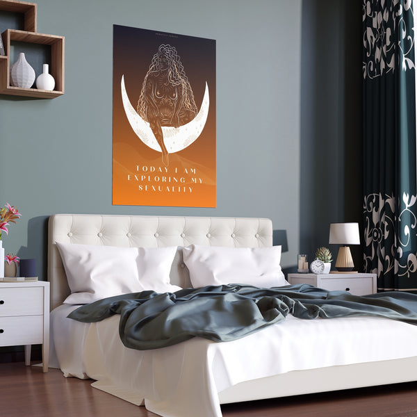 "TODAY I AM EXPLORING MY SEXUALITY" DEMAYA'S JUNGLE SILK FINISH POSTER