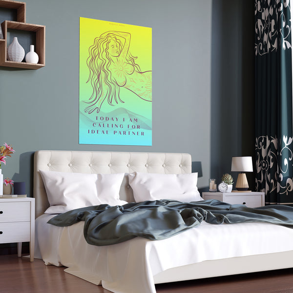 "TODAY I AM CALLING FOR IDEAL" PARTNER DEMAYA'S JUNGLE SILK FINISH POSTER