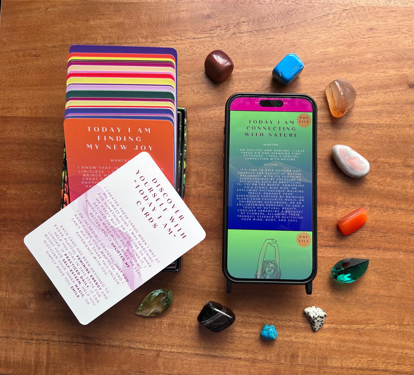 TODAY I AM CARDS + PDF (INSTANT DOWNLOAD) = ULTIMATE DUO DEAL