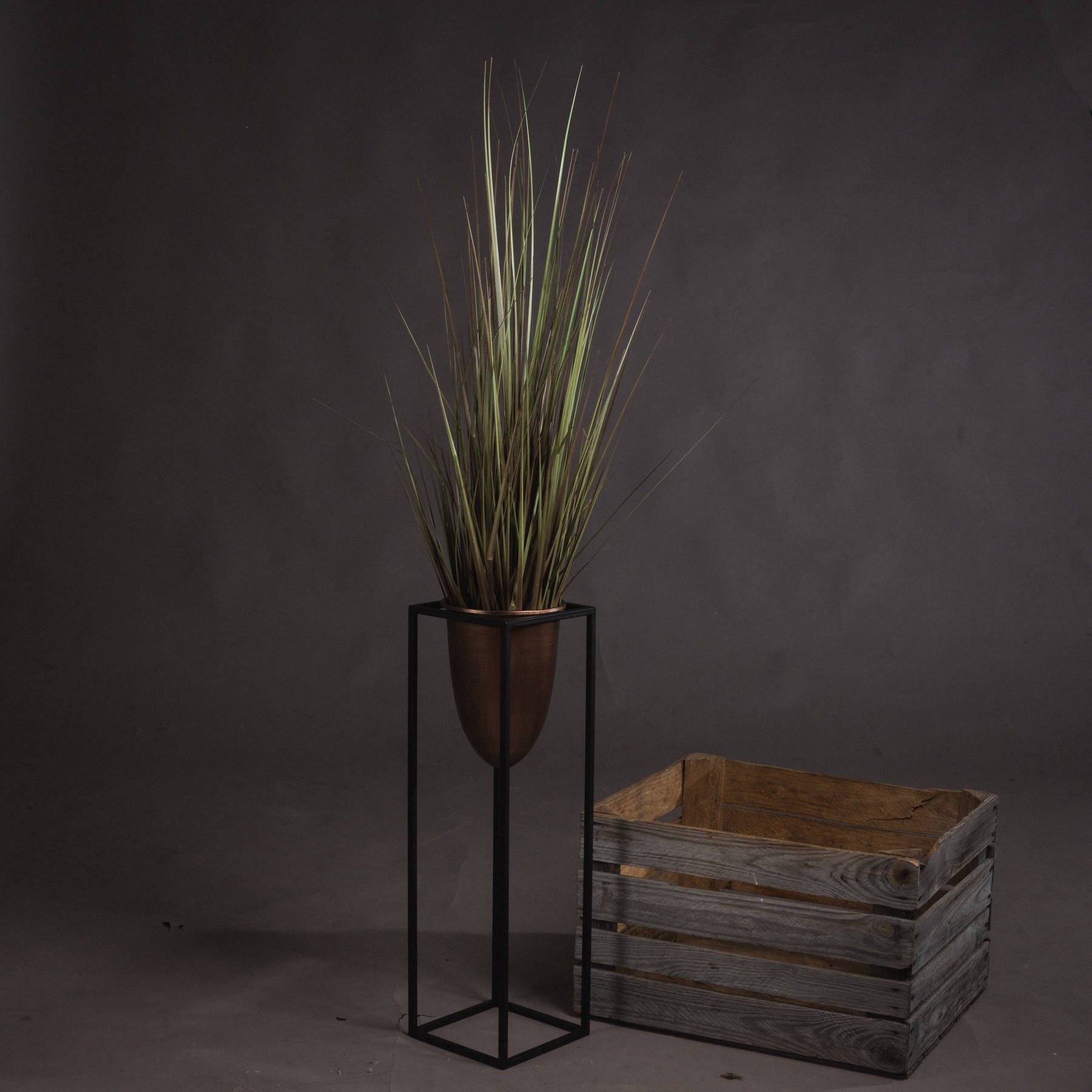 Potted Artificial Spray Grass 36 Inch