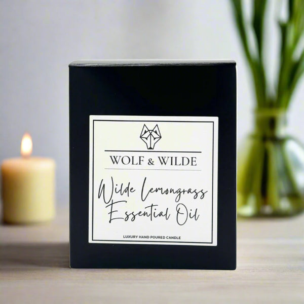 Wilde Lemongrass Essential Oil Luxury Aromatherapy Scented Candle