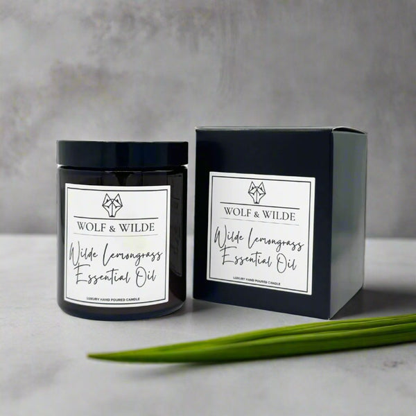 Wilde Lemongrass Essential Oil Luxury Aromatherapy Scented Candle